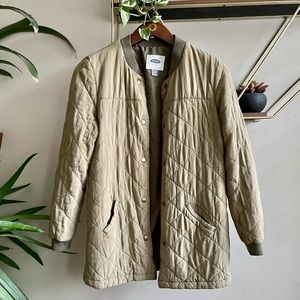Old Navy Quilted Army Green Bomber Jacket